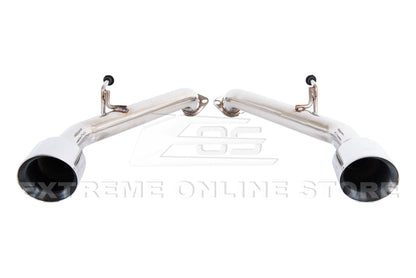 2014-Up Infiniti Q50 Muffler Delete Axle Back 4.5 Dual Tips Exhaust image 12