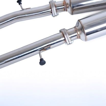 2017-Up Infiniti Q50 Full Cat-Back Dual Tips Exhaust Kit image 2