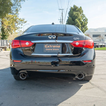 2017-Up Infiniti Q50 Full Cat-Back Dual Tips Exhaust Kit image 14