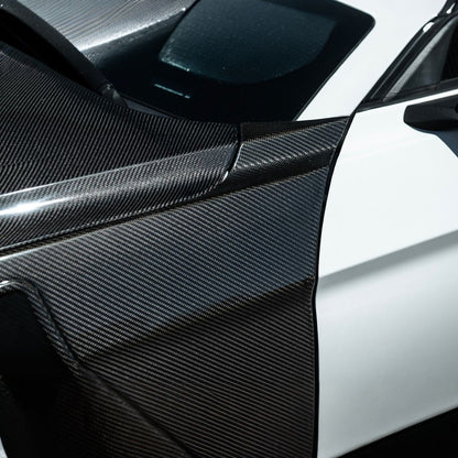 2018-2023 Ford Mustang Dry Carbon Fiber GT500 Style Side Vented Fender Pair image 7