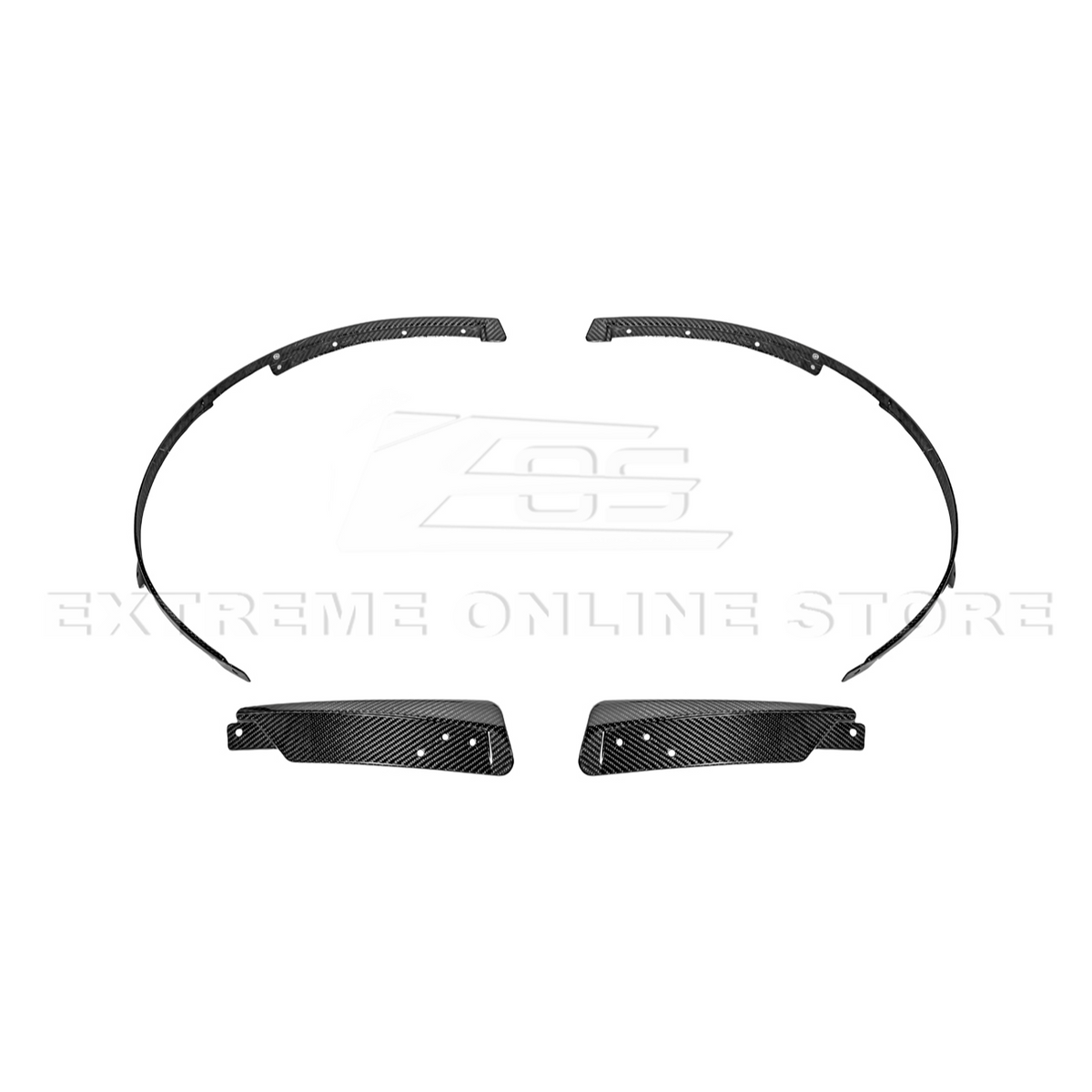2024+ Ford Mustang DRY CARBON FIBER Fender Flares Mud Flap image 29