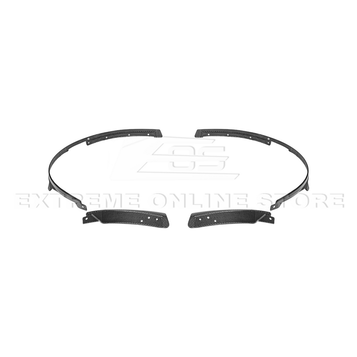 2024+ Ford Mustang DRY CARBON FIBER Fender Flares Mud Flap image 58