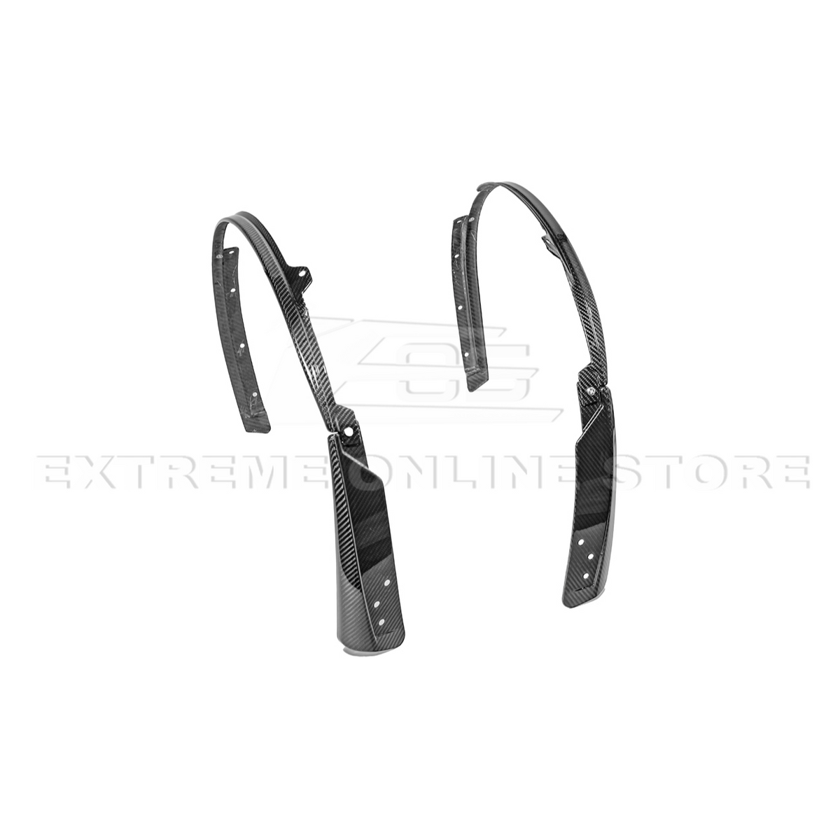 2024+ Ford Mustang DRY CARBON FIBER Fender Flares Mud Flap image 30