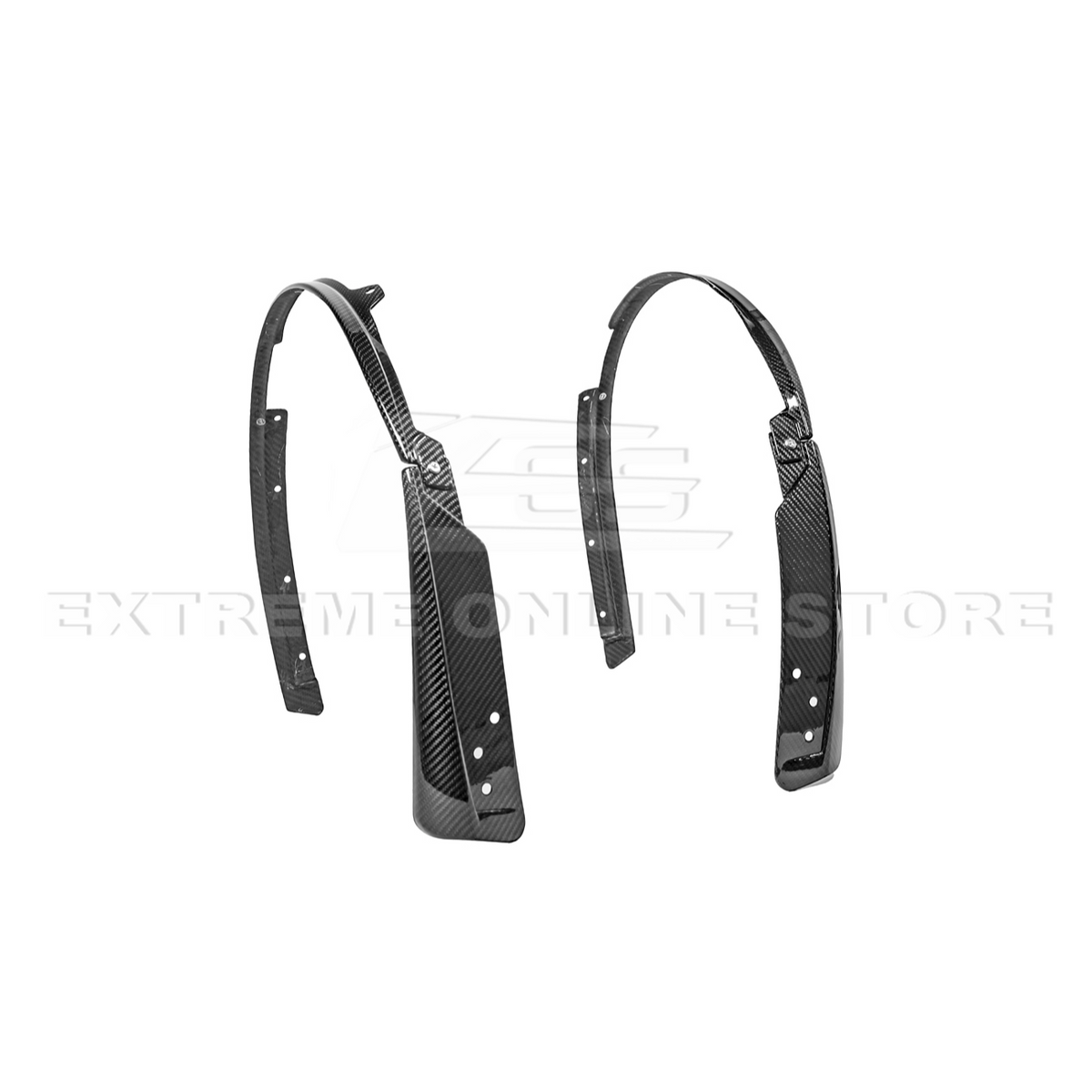 2024+ Ford Mustang DRY CARBON FIBER Fender Flares Mud Flap image 31