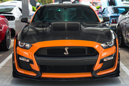 2020-23 Ford Mustang GT500 DRY CARBON FIBER Front Hood Vent image 4