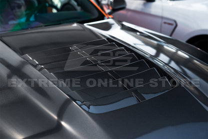 2020-23 Ford Mustang GT500 DRY Carbon Fiber Front Hood Vent & Rain Tray Cover image 5