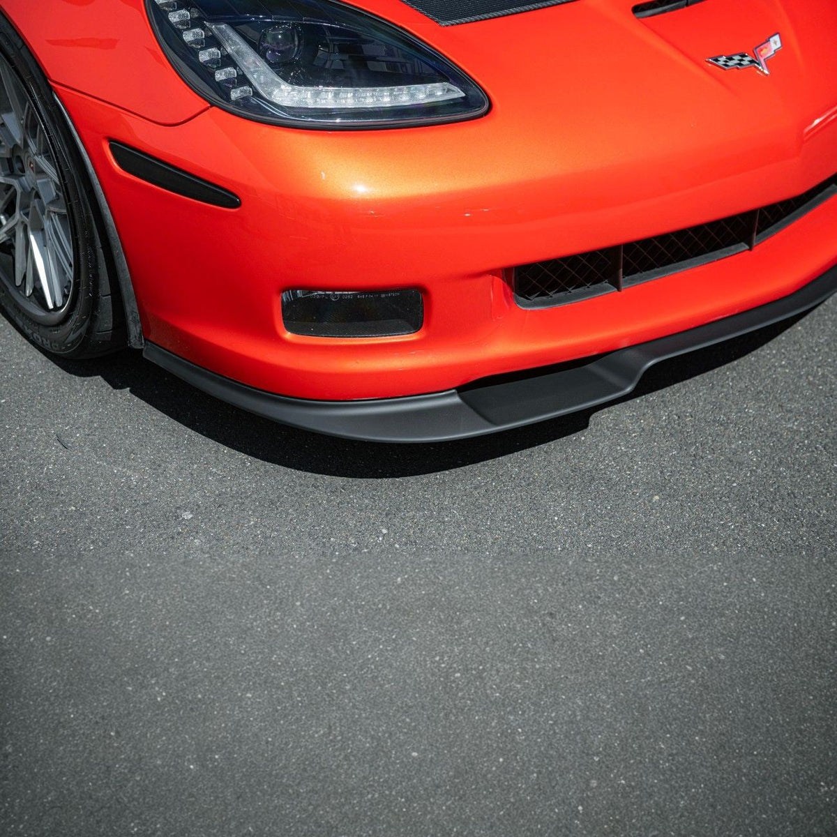 Corvette C6 ZRA1 Style Front Bumper Lip Splitter image 4