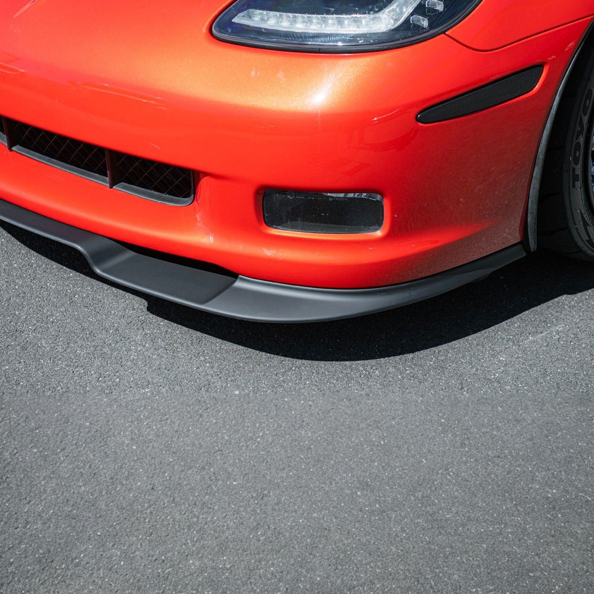 Corvette C6 ZRA1 Style Front Bumper Lip Splitter image 6