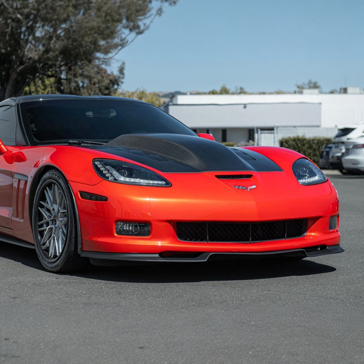 Corvette C6 ZRA1 Style Front Bumper Lip Splitter image 10