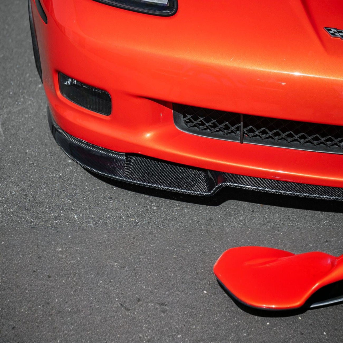 Corvette C6 ZRA1 Style Front Bumper Lip Splitter image 19