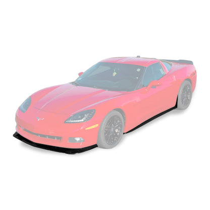 Corvette C6 Base Model Extended Front Splitter Lip Side Skirts Rocker Panels image 1