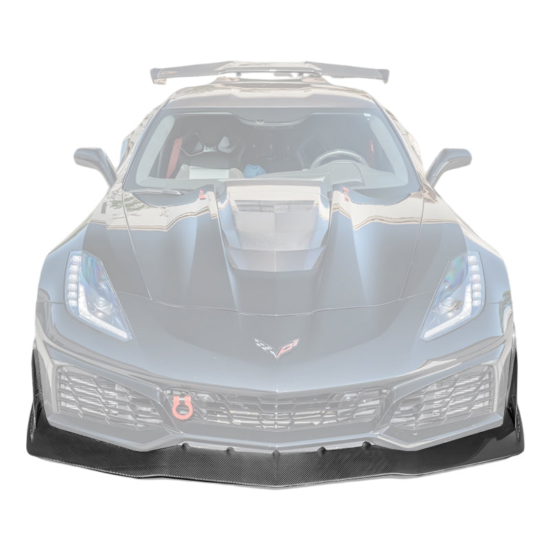 Chevrolet Corvette C7 ZR1 DRY CARBON FIBER Front Splitter Winglet image 1