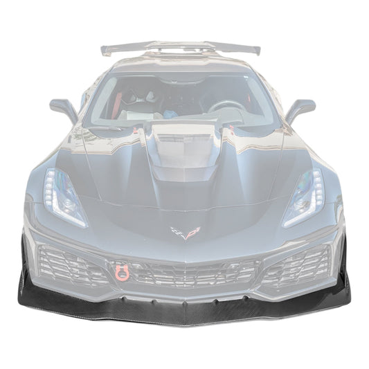 Chevrolet Corvette C7 ZR1 DRY CARBON FIBER Front Splitter Winglet image 1