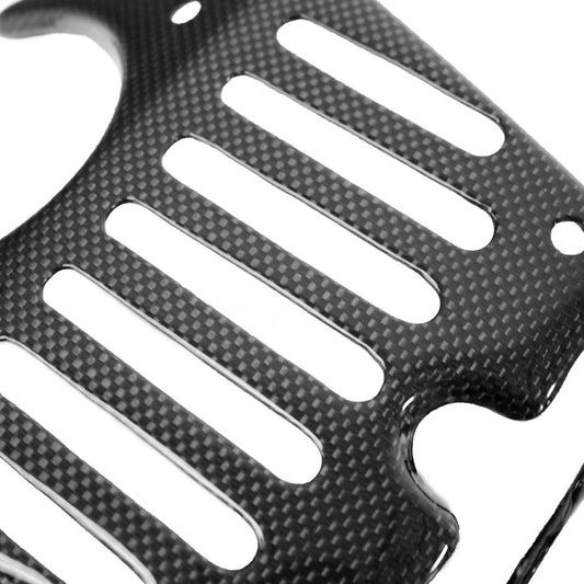 Carbon Fiber Rear Hatch Lock Cover - Ferrari 458 Italia/Spider