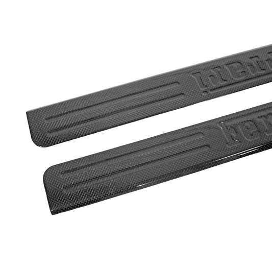 Carbon Fiber Right and Left Embossed Door Sill Trim - Ferrari F8 Tributo, 488 GTB/Spider 2016+