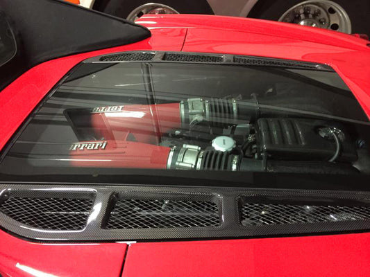 Carbon Fiber Spider Rear Window Louvers - Ferrari 360 Spider