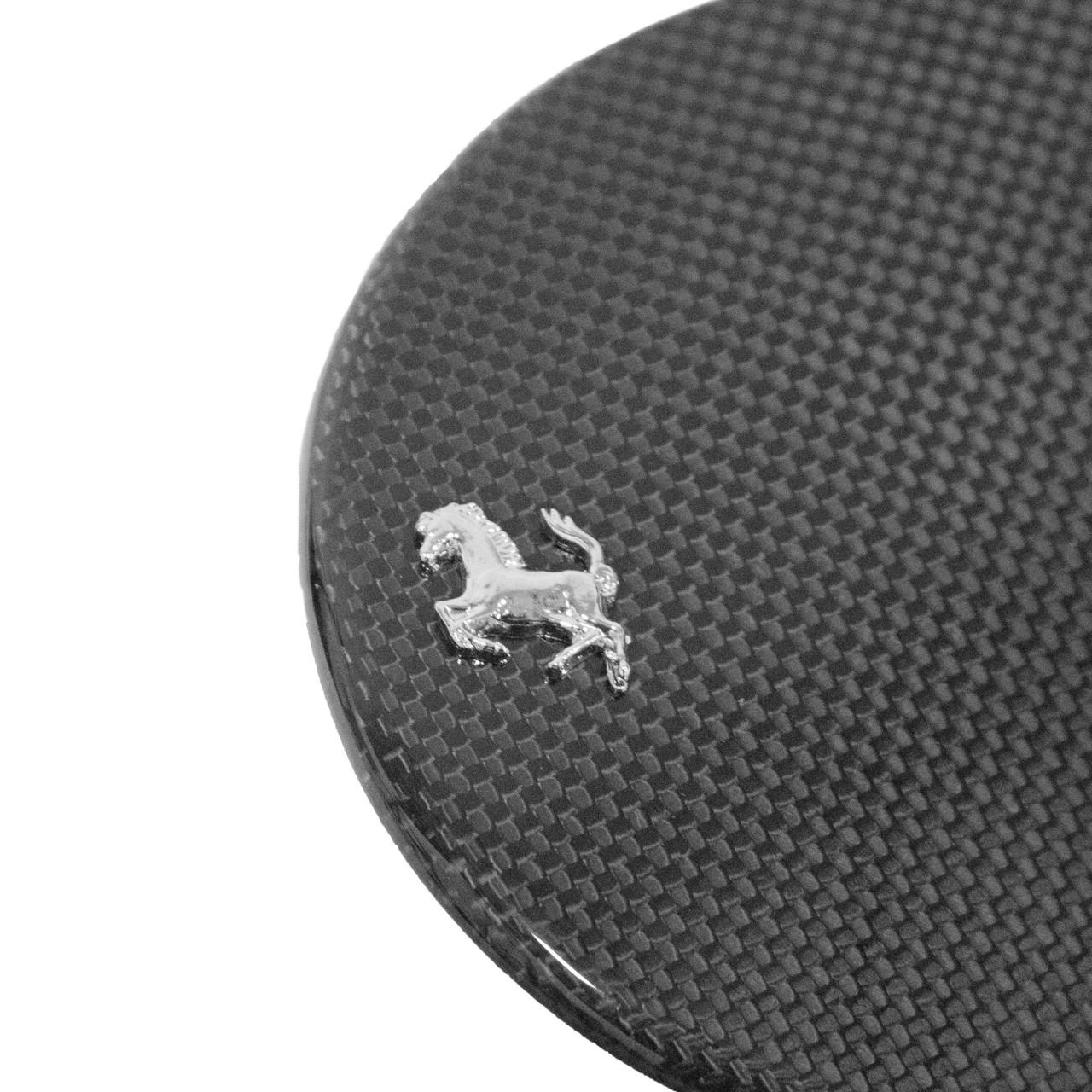 Carbon Fiber Petrol/Fuel Door With Cavallino - Ferrari 488 GTB/Spider