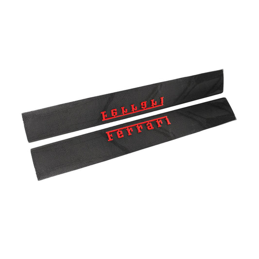 Carbon Fiber Door Sills With Raised "Ferrari" Script - Ferrari F12 Berlinetta