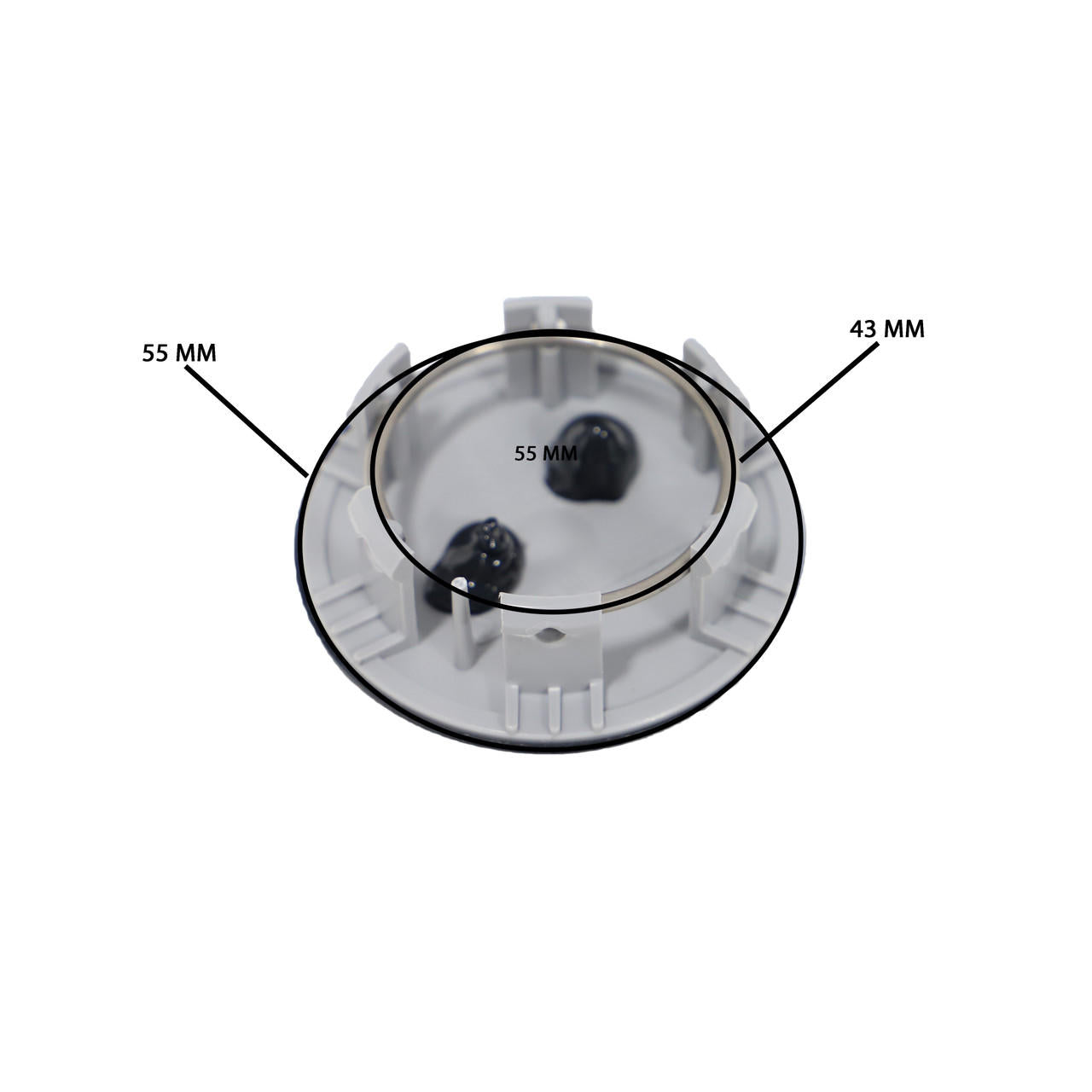 Carbon Fiber Ferrari Replica Center Wheel Caps With Cavallino - Ferrari