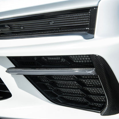 Corvette C8 Front Bumper Lower Air Inlet Mesh Grille Guards image 8