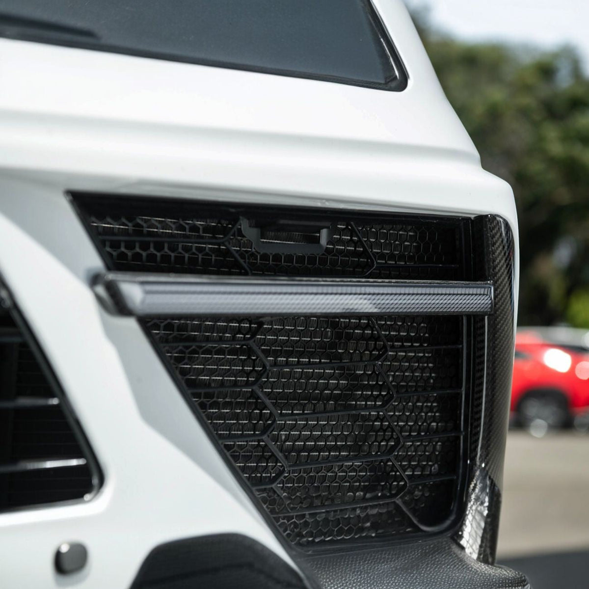Corvette C8 Front Bumper Lower Air Inlet Mesh Grille Guards image 10