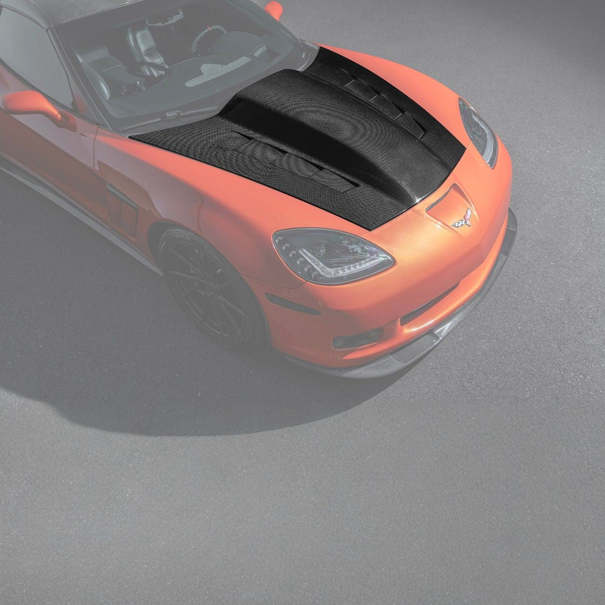 Corvette C6 Carbon Fiber EOS Performance Track Package Hood image 1