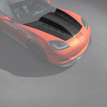 Corvette C6 Carbon Fiber EOS Performance Track Package Hood image 1
