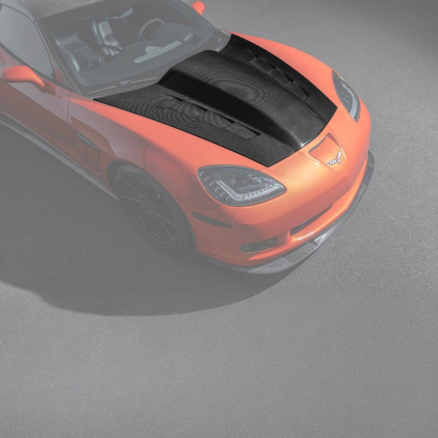 Corvette C6 Carbon Fiber EOS Performance Track Package Hood image 1