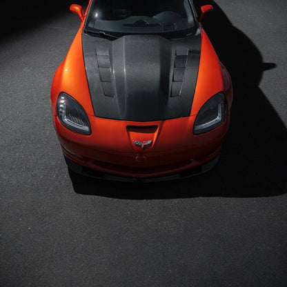 Corvette C6 Carbon Fiber EOS Performance Track Package Hood image 6