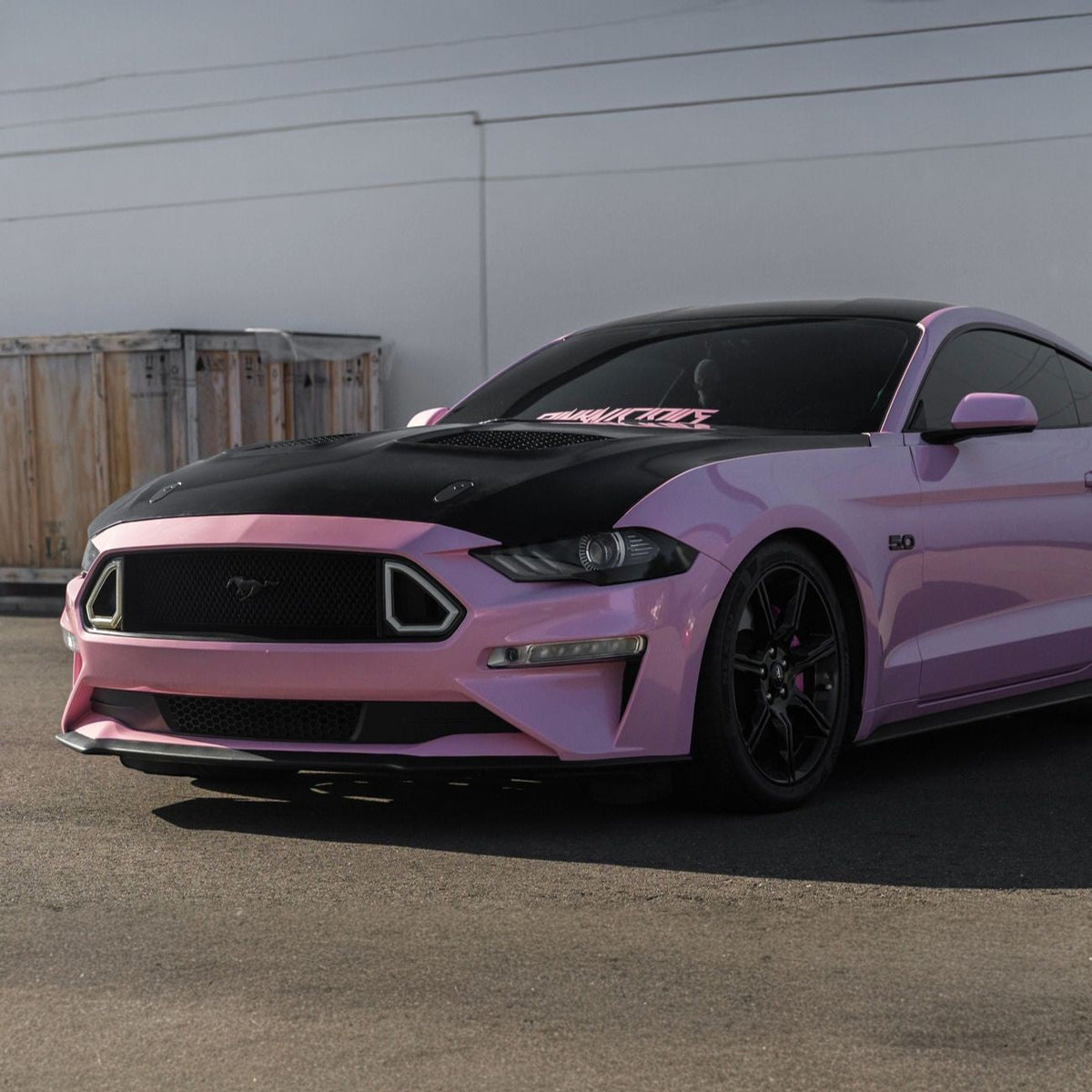 2018-2023 Ford Mustang S650 GTD Style Hood Heat Extractor Vented Cover image 4