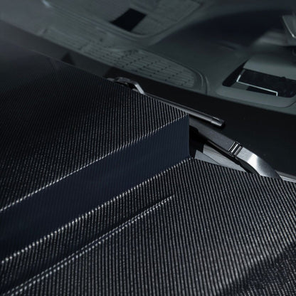 2016-2024 Chevrolet Camaro Carbon Fiber Terminator Style Front Bumper Hood Replacement image 7