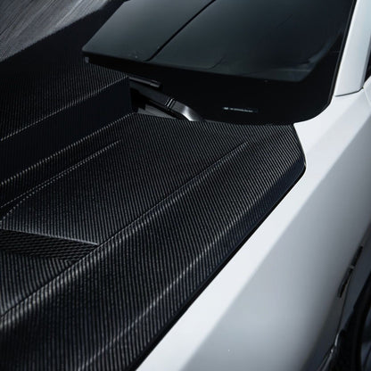 2016-2024 Chevrolet Camaro Carbon Fiber Terminator Style Front Bumper Hood Replacement image 8