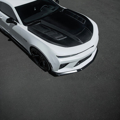 2016-2024 Chevrolet Camaro Carbon Fiber Terminator Style Front Bumper Hood Replacement image 11