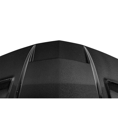 2016-2024 Chevrolet Camaro Carbon Fiber Terminator Style Front Bumper Hood Replacement image 14