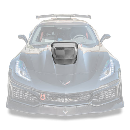 Chevrolet Corvette C7 ZR1 DRY Carbon FIBER Hood Cowl Louver Cover image 1