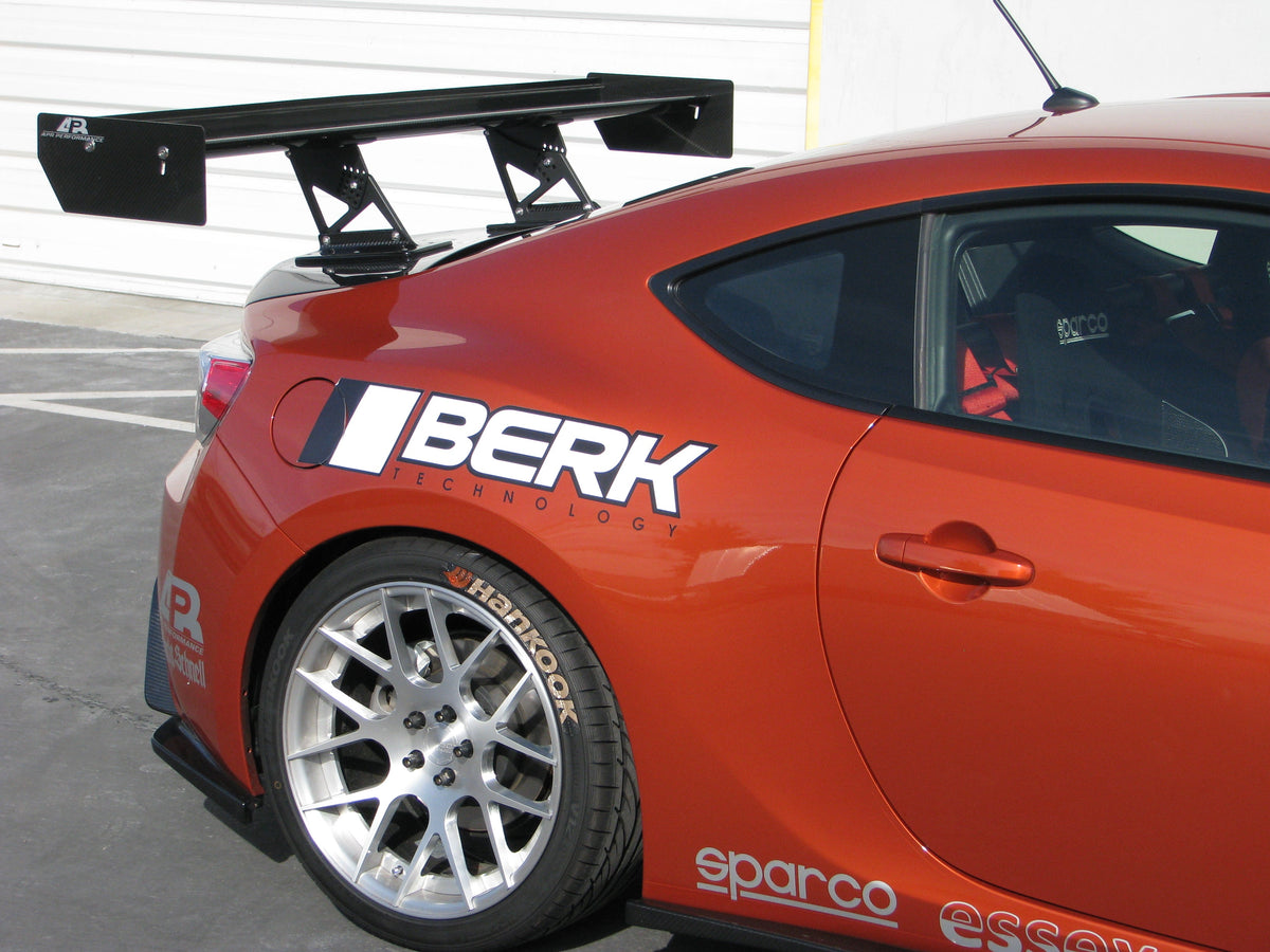 GT-250 Carbon Fiber Rear Wing w. 8" Pedestals - 2013-2021 Scion FRS / Toyota GT86/ Subaru BRZ