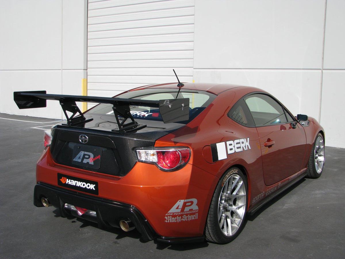 GT-250 Carbon Fiber Rear Wing w. 8" Pedestals - 2013-2021 Scion FRS / Toyota GT86/ Subaru BRZ