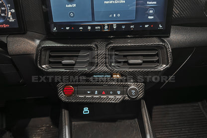 2024-Up Mustang DRY CARBON FIBER AC Outlet Panel Trim image 5