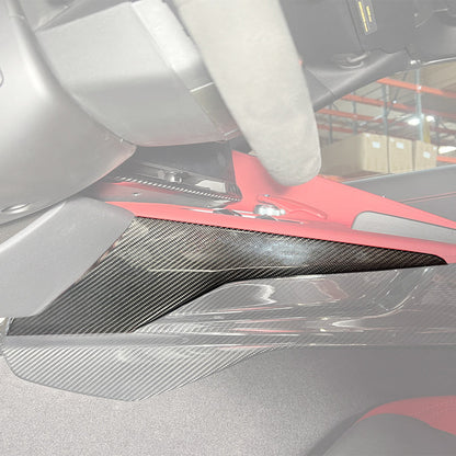 Corvette C8 DRY CARBON FIBER Center Console Side Upper Trim Cover image 3