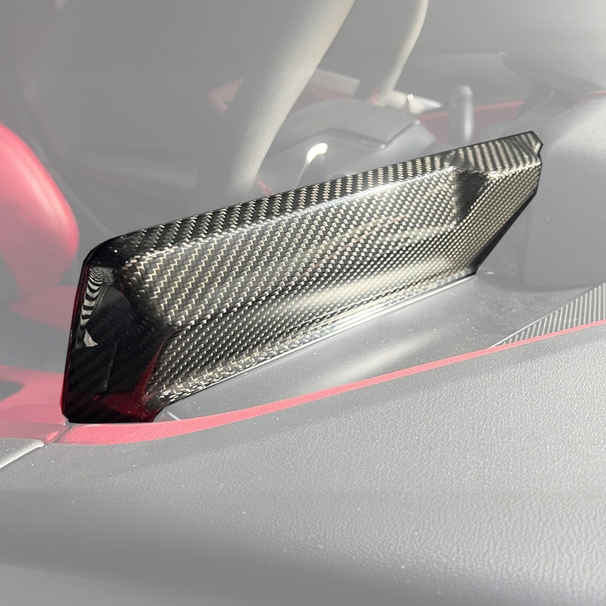 Corvette C8 DRY CARBON FIBER Radio GPS Navigation Screen Cover image 3