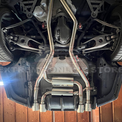2015-20 BMW F80 M3 F82 M4 | 2.5 Piping w/ 3.5 Quad Tips Axle Back Exhaust image 29