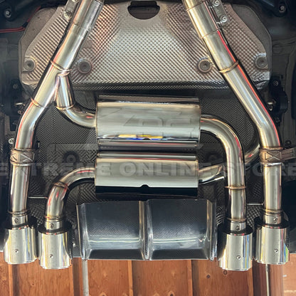2015-20 BMW F80 M3 F82 M4 | 2.5 Piping w/ 3.5 Quad Tips Axle Back Exhaust image 20