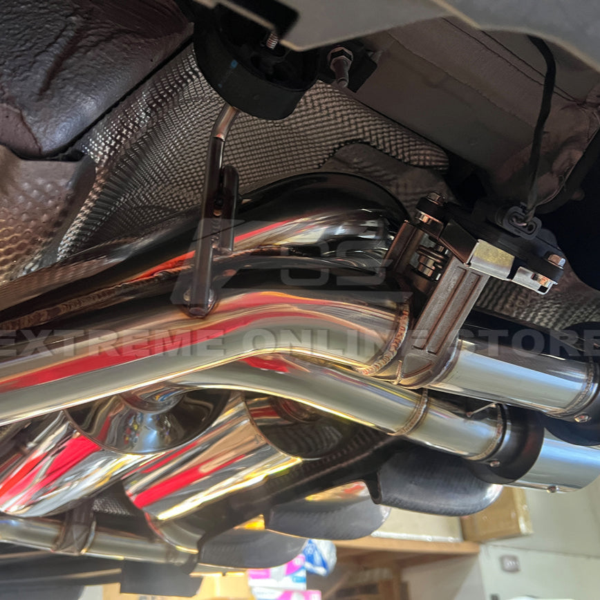 2015-20 BMW F80 M3 F82 M4 | 2.5 Piping w/ 3.5 Quad Tips Axle Back Exhaust image 21