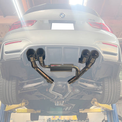 2015-20 BMW F80 M3 F82 M4 | 2.5 Piping w/ 3.5 Quad Tips Axle Back Exhaust image 19
