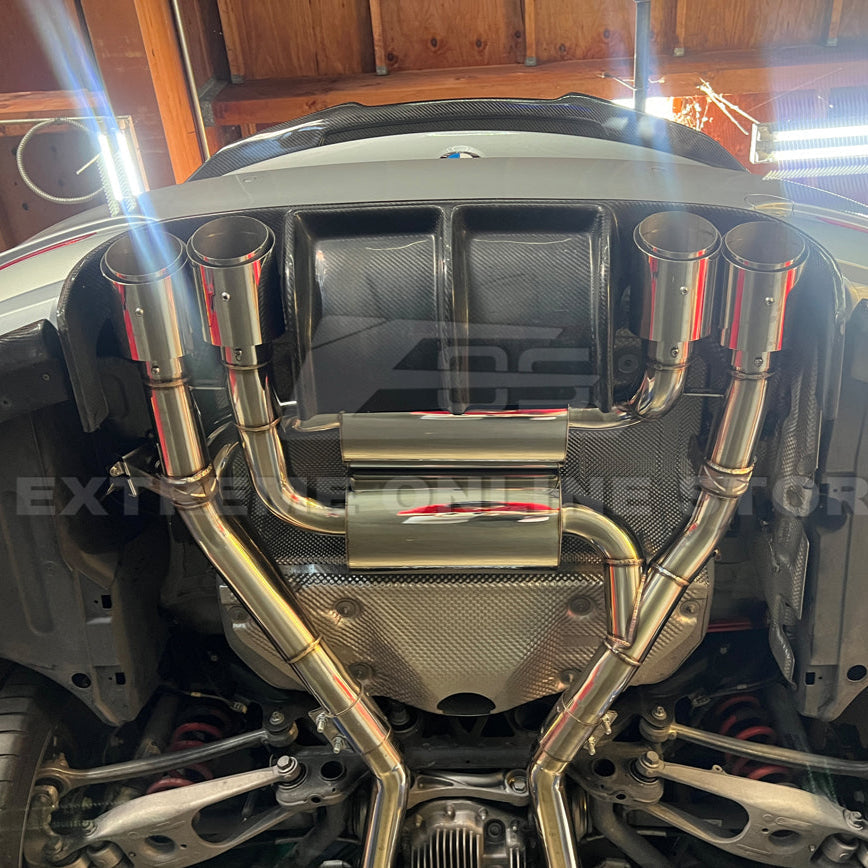 2015-20 BMW F80 M3 F82 M4 | 2.5 Piping w/ 3.5 Quad Tips Axle Back Exhaust image 26