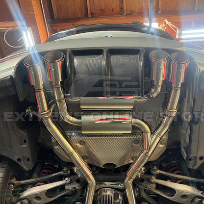 2015-20 BMW F80 M3 F82 M4 | 2.5 Piping w/ 3.5 Quad Tips Axle Back Exhaust image 26