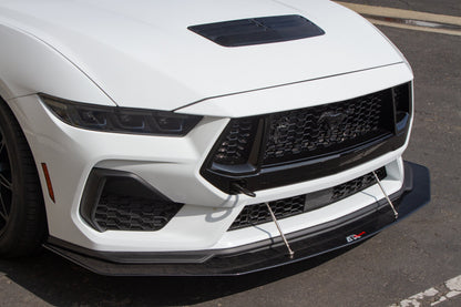 Carbon Fiber Front Wind Splitter -  2024-Current Ford S650 Mustang GT Performance Package