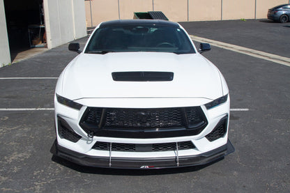 Carbon Fiber Front Wind Splitter -  2024-Current Ford S650 Mustang GT Performance Package