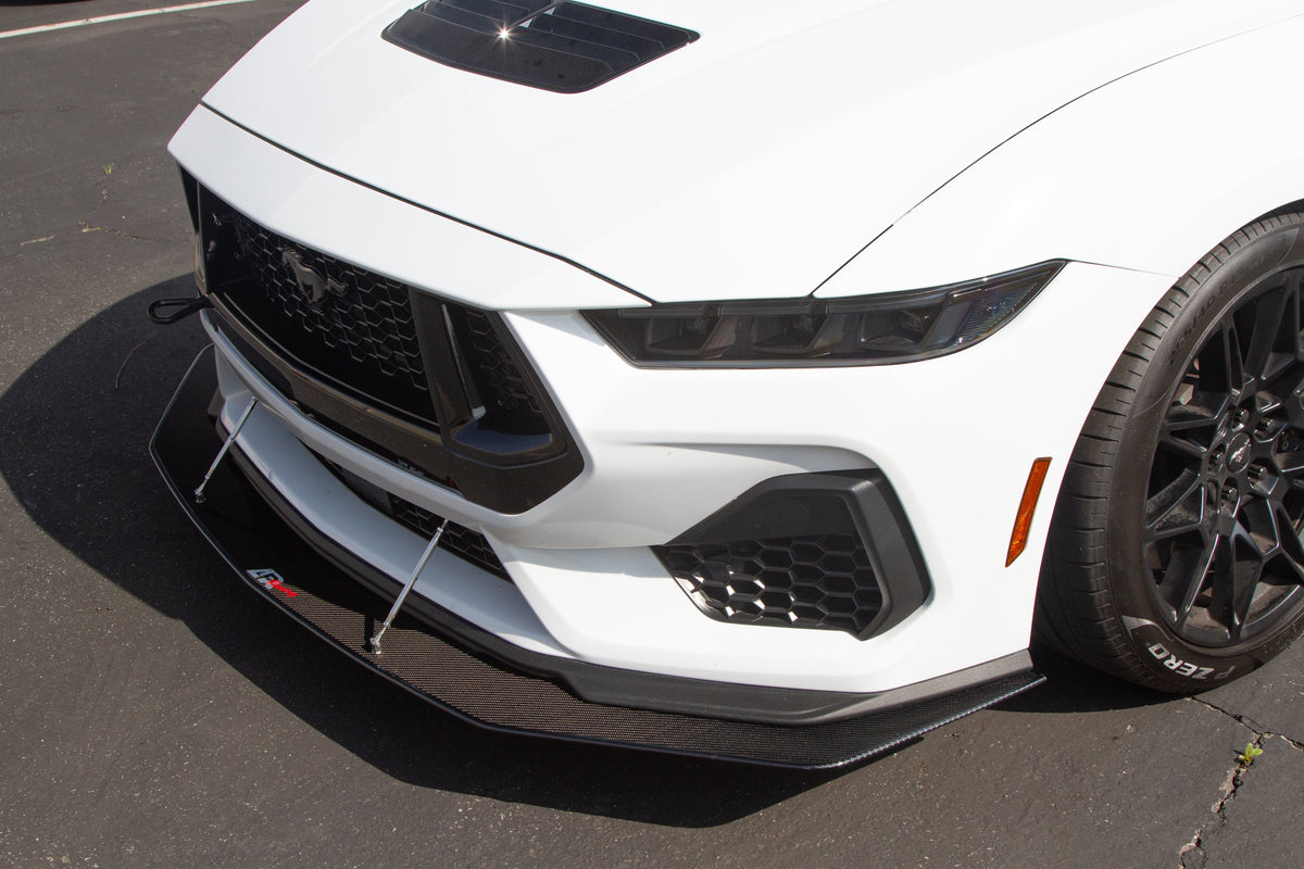 Carbon Fiber Front Wind Splitter -  2024-Current Ford S650 Mustang GT Performance Package