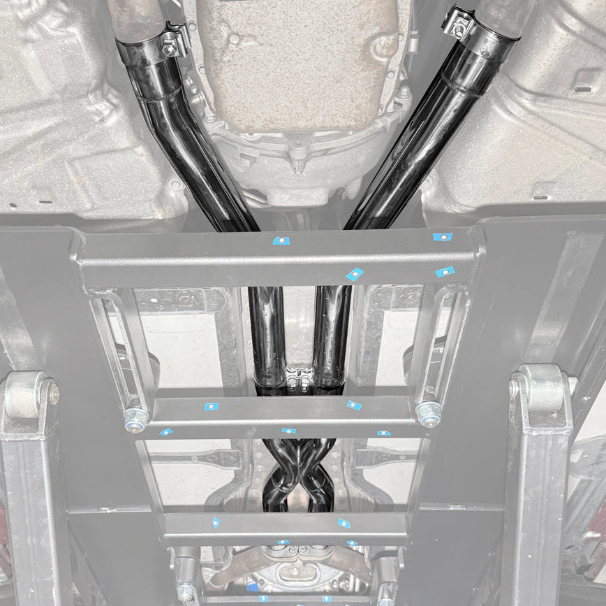 2006-08 Corvette C6 6.0L 6.2L Automatic 6 Speed Stainless Steel 2.5 In X Pipe image 3